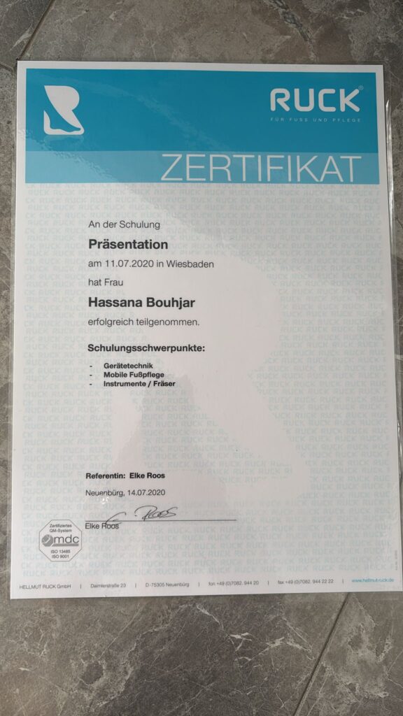 RUCK Zertifikat